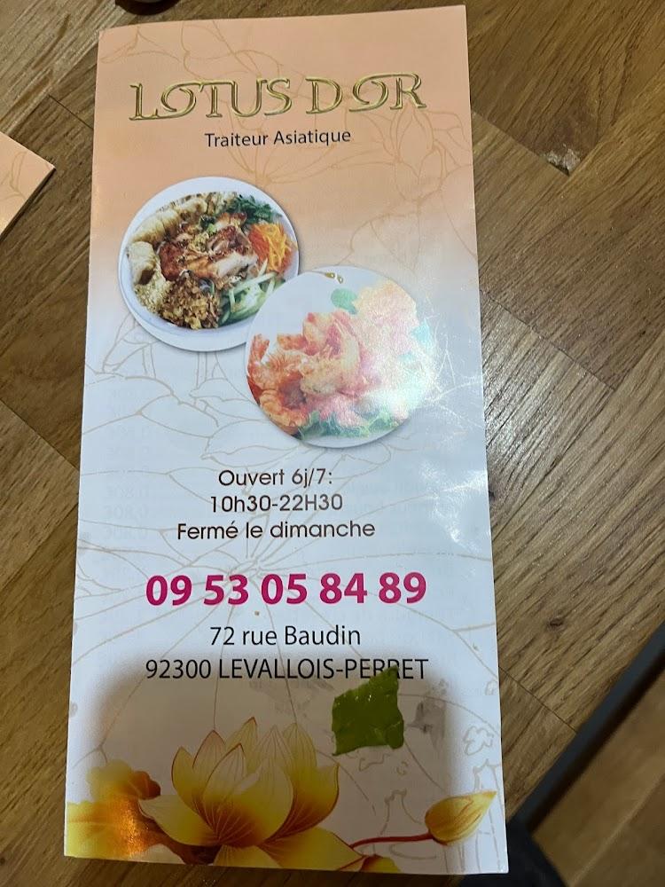 LOTUS D'OR - Menu Image 4